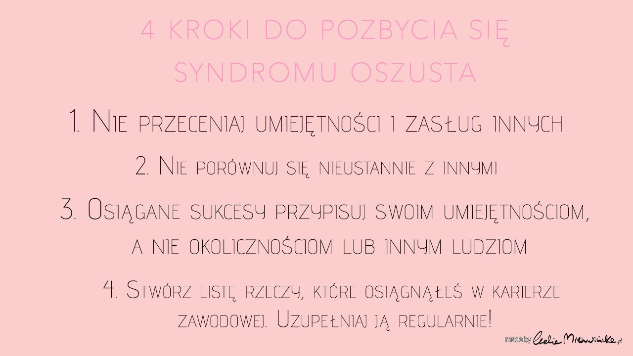 Rozwój Osobisty | Coaching | Syndrom oszusta - jak z nim walczyć? http://www.ewelinamierzwinska.com/blog/syndrom-oszusta/