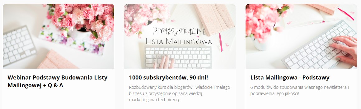 Lista Mailingowa Kursy http://kursy.ewelinamierzwinska.com/courses/category/Lista%20Mailingowa