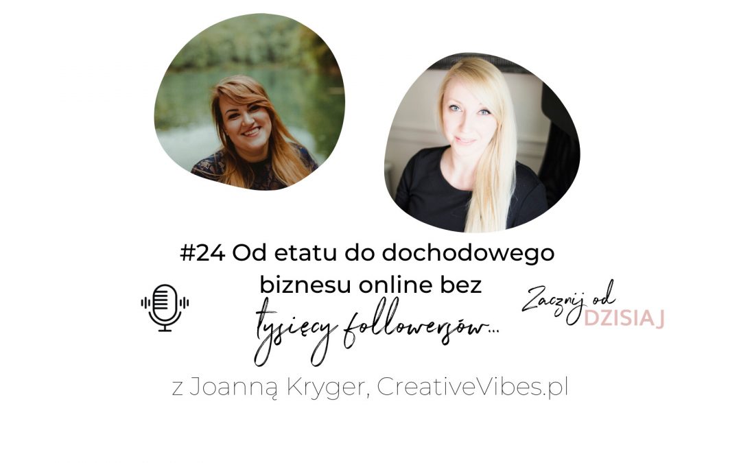 Od etatu do dochodowego biznesu online bez tysięcy followersów – historia Joanny Kryger